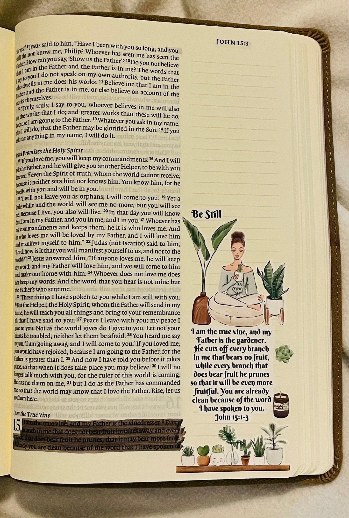 John 15:1-3 Sticker Sheet