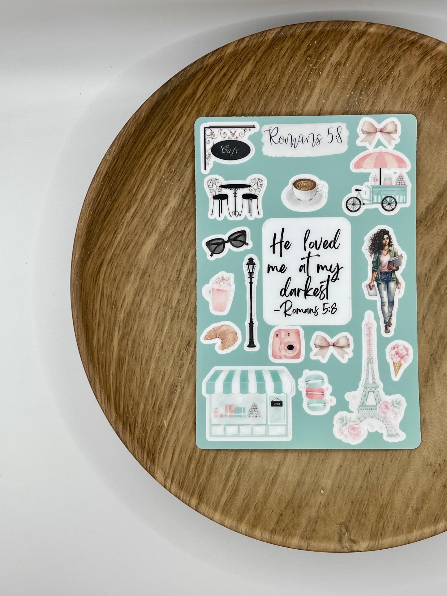 Romans 5:8 Sticker Sheet
