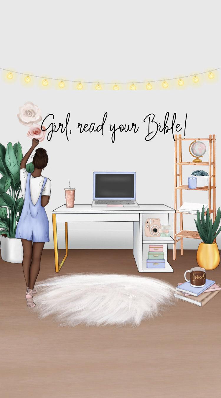 Girl Read your Bible!